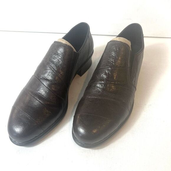 Rieker Womens UK 7.5 US 9-9.5 Brown Leather Comfort Casual Slip On Low Heel Shoe - Picture 2 of 12